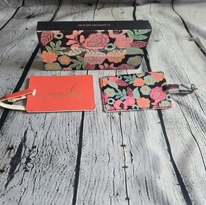 Floral and Coral Luggage Tags